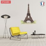 Sticker tour eiffel classic xl (hauteur 98cm, largeur 73, 5cm)