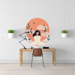 Sticker bien - ?tre yoga s (hauteur 38cm, largeur 36cm)