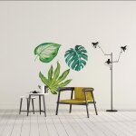 Stickers trio de feuilles m (hauteur 58cm, largeur 55, 5cm)