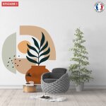 Sticker vase terre cuite xl (hauteur 98cm, largeur 91cm)