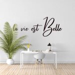 Sticker la vie est belle xl (largeur 1, 2m, hauteur 48cm)