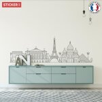 Sticker ville paris m (largeur 90cm, hauteur 29cm)
