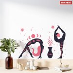 Sticker yoga antique s (largeur 38cm, hauteur 27cm)