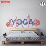 Sticker yoga style retro s (hauteur 25cm, largeur 60cm)