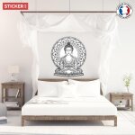 Sticker zen bouddha eyes s (hauteur 38cm, largeur 33cm)