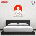 Sticker zen bouddha red m (58cm x 60cm)