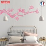 Sticker zen branche de cerisier xl (largeur 120cm, hauteur 41cm)