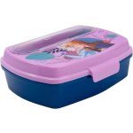 Stor boite lunch rectangulaire avec couverts frozen trust the journey
