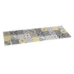Storplanet tapis vinyle pvc recyclable croma patch gris et ambr�e 60 x 200 cm