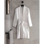 Stripe peignoir col kimono unisexe