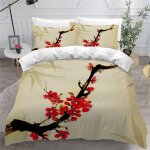 Style japonais housse de couette x imprim�� d fleurs parure de lit personnes ado fille enfants microfibre ...