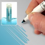 Stylo alimentaire double mine verte