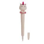 Stylo bille anti - stress licorne sereine 19cm