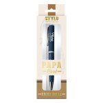 Stylo a bille encre noire papa parfait 13. 9cm bleu