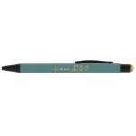 Stylo bille retraite doree 14cm vert celadon