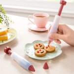Stylo d'écriture alimentaire en silicone, outils de décoration de gâteaux au chocolat, tasse a crème, ... Stylo d'écriture alimentaire en silicone, outils de décoration de gâteaux au chocolat, tasse a crème, ...
