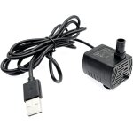 Submersible usb petite pompe a eau pour aquarium 200l / h, dc 3. 5 - 9v 1 - 3w, hmax 0. 4 - 1. 5m, remplacemen ...