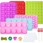Subzonal - lot de 10 tapis de cuisson en silicone pour friandises pour chien avec grattoir, pinceau a ... Subzonal - lot de 10 tapis de cuisson en silicone pour friandises pour chien avec grattoir, pinceau a ...