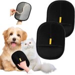 Subzonal - lot de 2 gants electrostatiques anti - poils d'animaux - gants de toilettage pour chien chat, ...