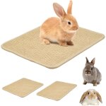 Subzonal - 2 pcs tapis griffoirs pour lapins, tapis pour rongeurs en chanvre, tapis griffoir en sisal ...