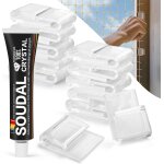 Subzonal - 30 crochet adh�sifs filet chat avec 40ml colle silicone extra forte, crochets adh�sifs transparents ...