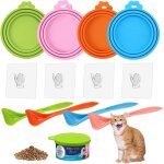 Subzonal - lot de 4 couvercles de botes de conserve pour nourriture pour chat couvercles universels ...