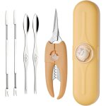 Subzonal - 4 pi�ces outils de fruits de mer, outils de crabe, acier inoxydable cueillette de crabe fourchette ...