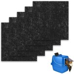 Subzonal - 5 pcs filtres de rechange pour chat de filtre a filtre a charbon pour liti�re filtres a odeur ...