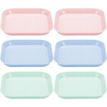 Subzonal - lot de 6 gamelles plates peu profondes pour chat - avec moustache - sans fatigue - pour nourriture ...