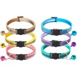 Subzonal - 6 pi�ces collier chats anti etranglement chatons chiots r�glable r�fl�chissant avec clochette ...