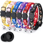 Subzonal - 8pcs collier chat, collier pour chat anti - etranglement avec protecteur airtag et cloche, ...