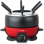 Subzonal - appareil � fondue electrique 6 fourchettes 2l inox alp1800, service � fondue chocolat bourguignonne ...