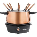 Subzonal - appareil a fondue, fondue �lectrique pour 8 personnes, avec 8 fourchettes � fondue et thermostat ...