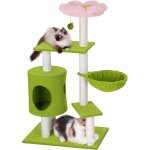 Subzonal - arbre a chat a fleurs rose, 104 cm tour d'escalade pour chats, poteaux a griffer en sisal, ...