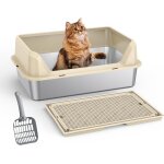 Subzonal - bac a litière en acier inoxydable avec couvercle, bac a litière pour chat xl, bac a litière ... Subzonal - bac a litière en acier inoxydable avec couvercle, bac a litière pour chat xl, bac a litière ...