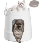 Subzonal - bac a litire castle, bac a litire cach avec planche a gratter et pelle, bac a litire xxl ...