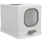 Subzonal - bac litire chat ferm: maison de toilette pour chats xxl anti odeur - caisse litire ferme ...