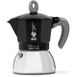 Subzonal - bialetti - moka induction, cafetire moka, tous feux, 4 tasses d'espresso (150ml), noir