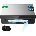 Subzonal - cbcb5931b hotte aspirante encastre 52cm - contrle gestuel & tactile - 460 m / h - 3 vitesses ...