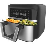 Subzonal - cecotec friteuse  air sans huile - 9l sparable en 2 - air fryer cecofry dual 9000, 2850w, ...