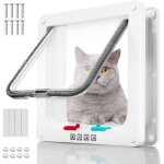 Subzonal - chatiere pour chat chattiere porte chat verrouillage a 4 voies trappe chat porte chatiere ...