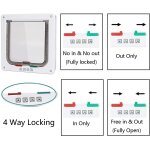 Subzonal - chati�re pour chat, fermeture magn�tique a 4 voies, r�sistant aux intemp�ries, installation ...