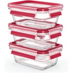 Subzonal - clip&close lot 3 boîtes alimentaires rectangulaires en verre 0, 45l, four jusqu'à 420c, froid ... Subzonal - clip&close lot 3 boîtes alimentaires rectangulaires en verre 0, 45l, four jusqu'à 420c, froid ...
