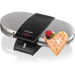 Subzonal - cloer 1329 doucle gaufrier pour deux gaufres, 1700 w, taille des gaufres 15, 5 cm chacune, ...