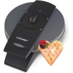 Subzonal - cloer 1625 gaufrier pour gaufres en forme de coeur, 930 w, taille de gaufre 15, 5 cm, degr ...