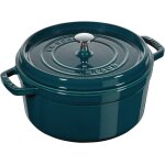 Subzonal - cocotte en fonte emaille avec couvercle, tous feux dont induction, 5  7 personnes, ronde, ...