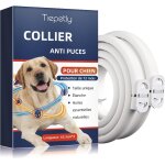 Subzonal - collier anti puces pour chien rglable, elimine puces, tiques, poux, rsistant a l'eau, huiles ...