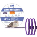 Subzonal - collier apaisant pour chats - lot de 3 - longueur 48 cm - impermable - huiles essentielles ...