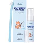 Subzonal - dentifrice chat, got de thon, inclus brosse a doigts et brosse a dents a poils souples, formule ...