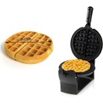 Subzonal - domo do9223w gaufrier belge, en fer, noir